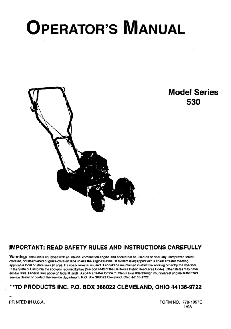 MTD 530 Series User manual