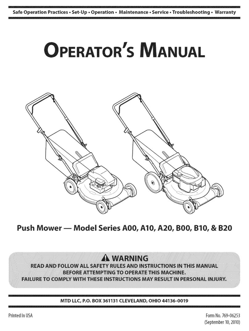 MTD A00 Series Operator's manual