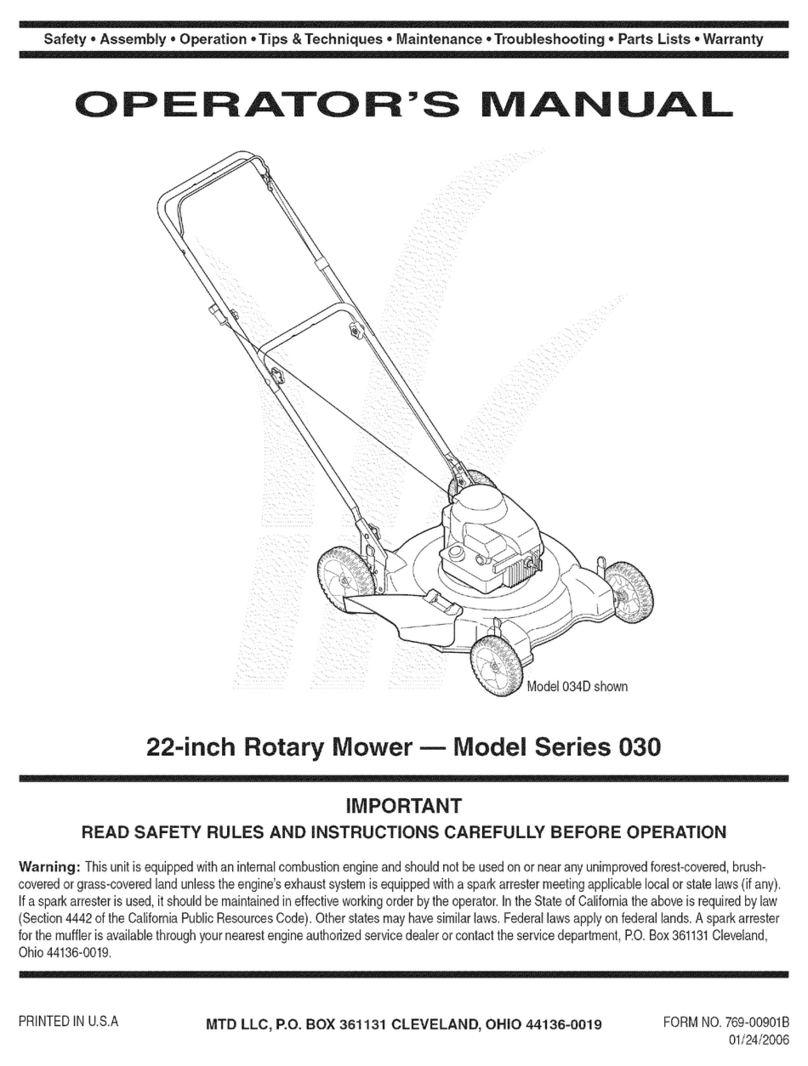 MTD 030 Series User manual