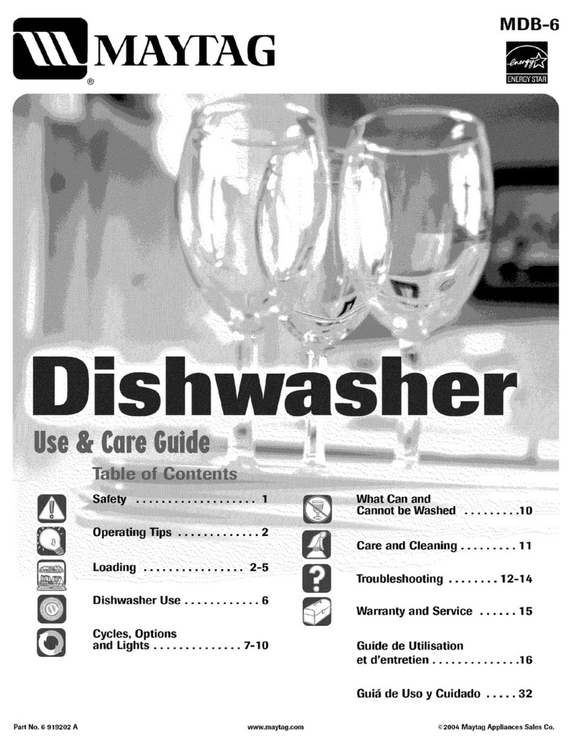 Maytag MDB8600AWW User manual