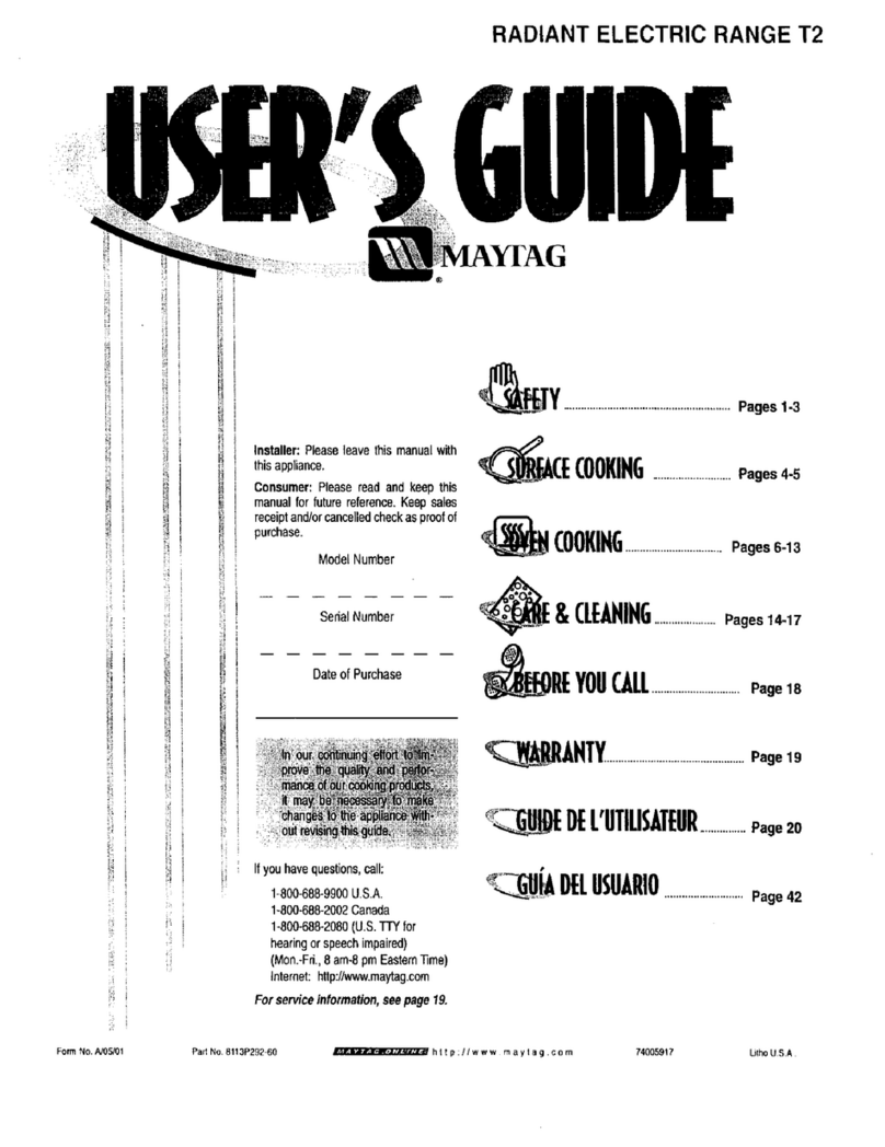 Maytag MER5880BAS User manual