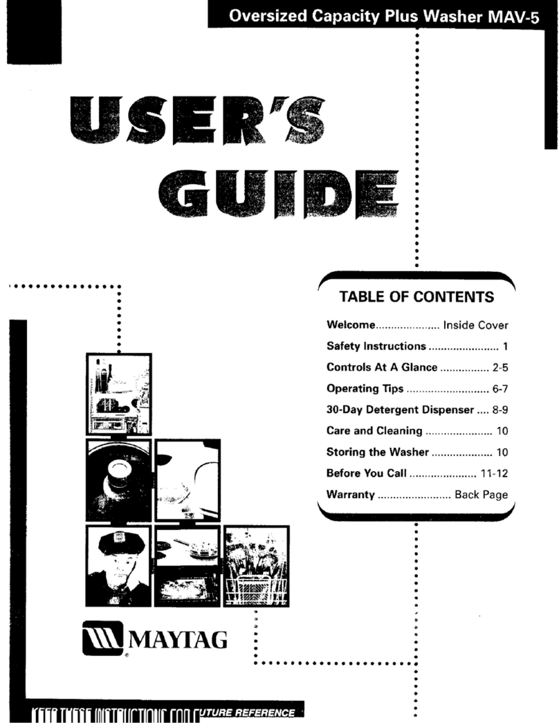 Maytag MAV8057 User manual