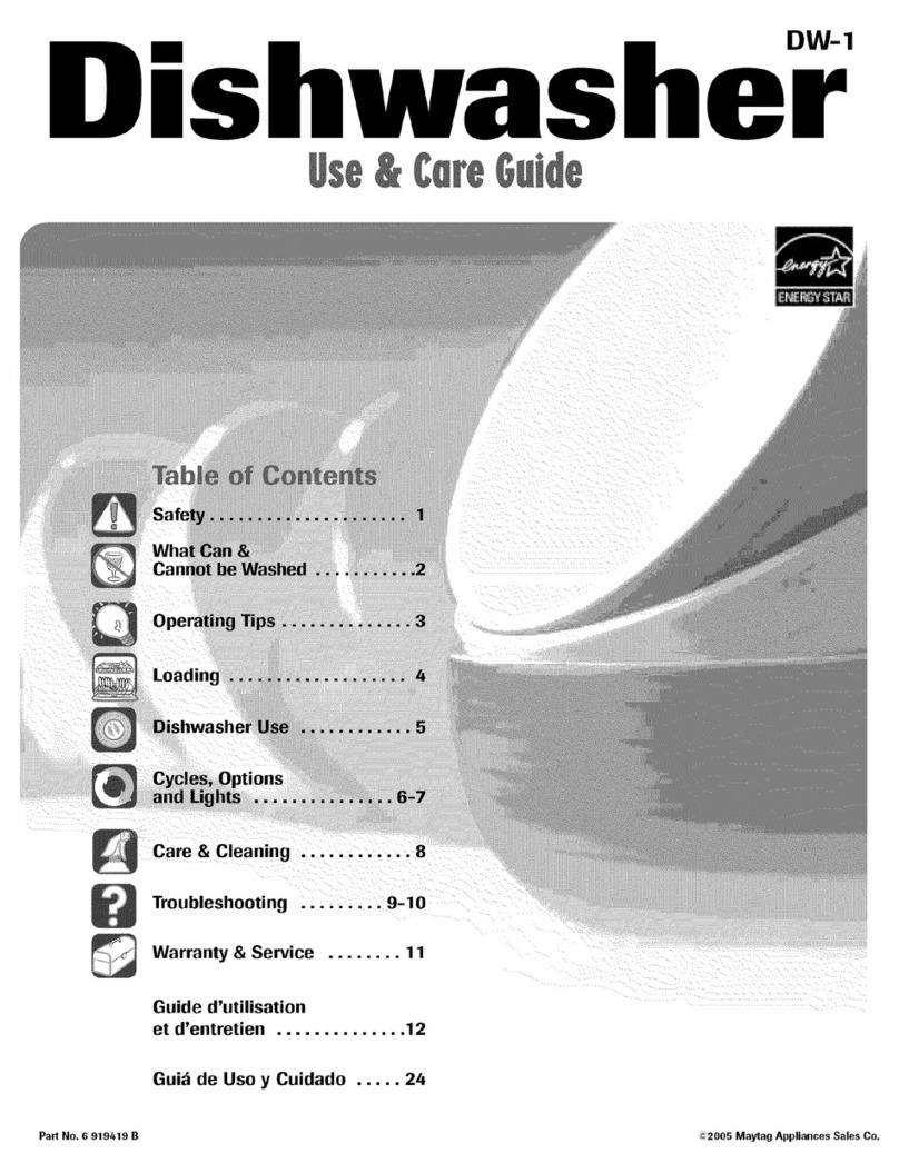 Maytag PDBL390AWZ Use & care guide