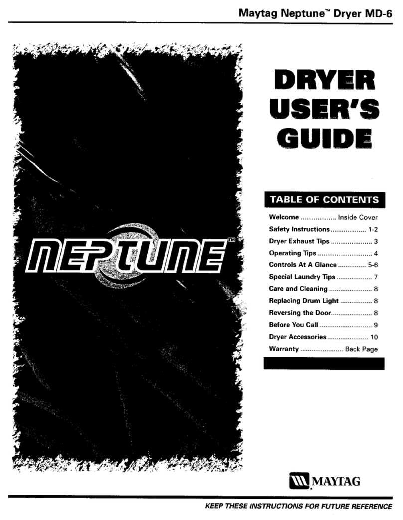 Maytag NEPTUNE MD-6 user guide