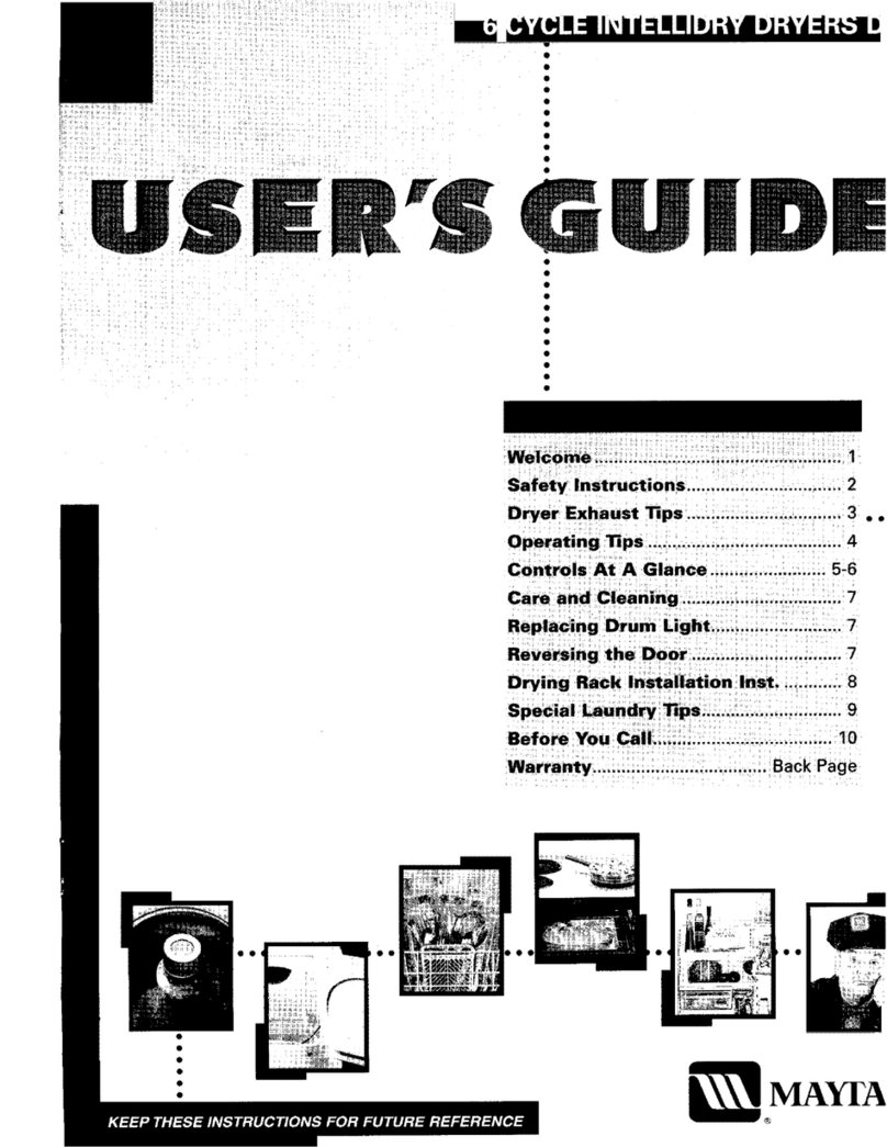 Maytag MDE9606AYQ user guide