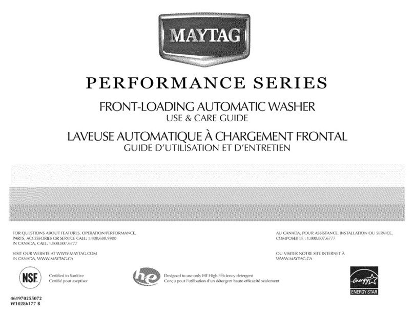Maytag MHWE400WJ00 Use & care guide