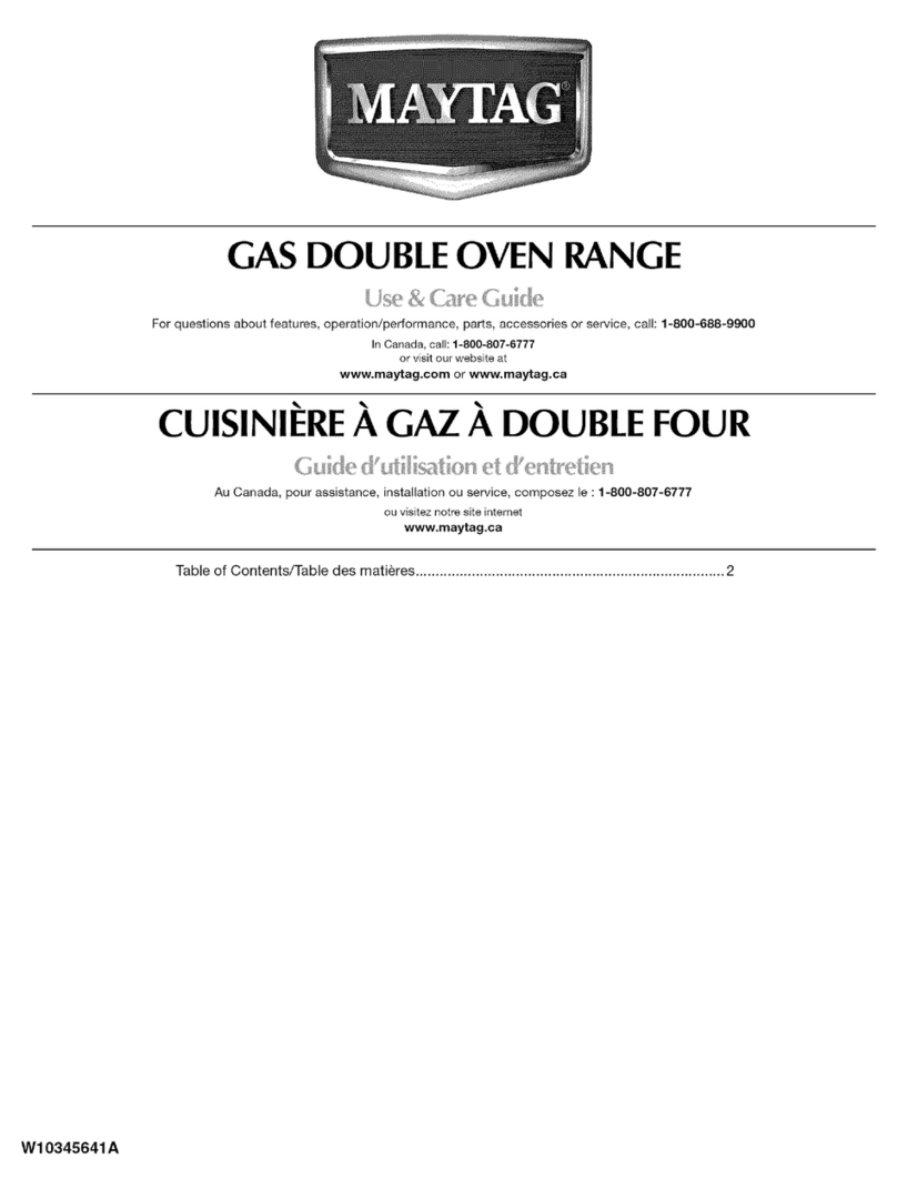 Maytag MGT8885XS01 User manual