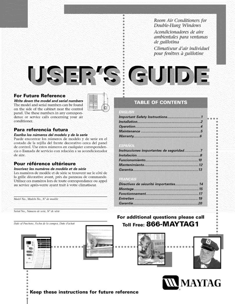 Maytag 23-11-2200N-002 User manual