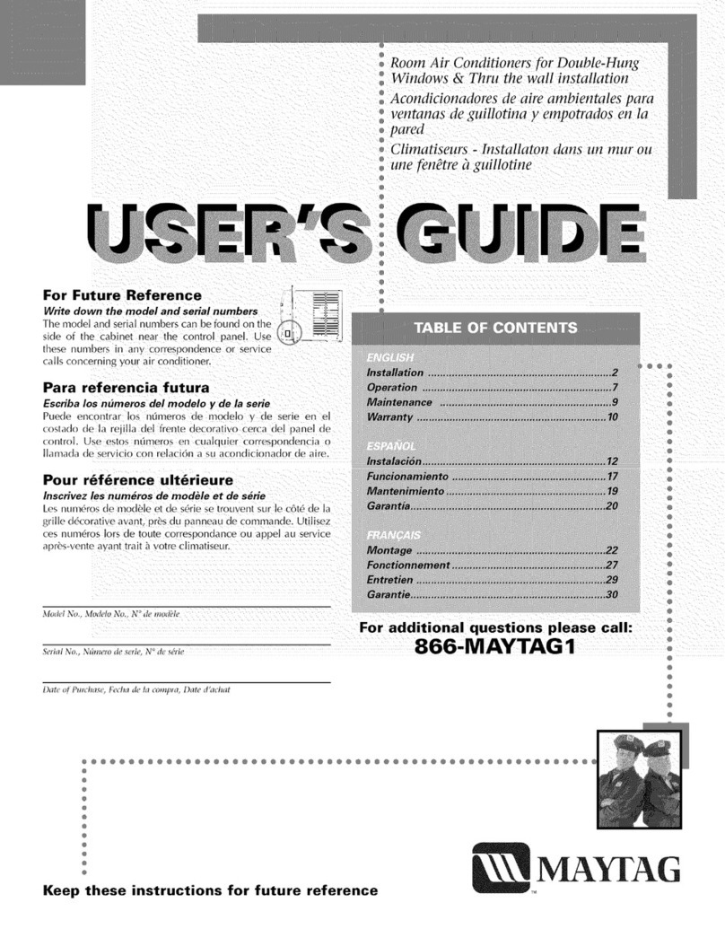 Maytag 23-11-2229N-003 User manual