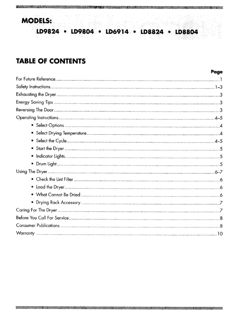 Maytag LD9824 User manual