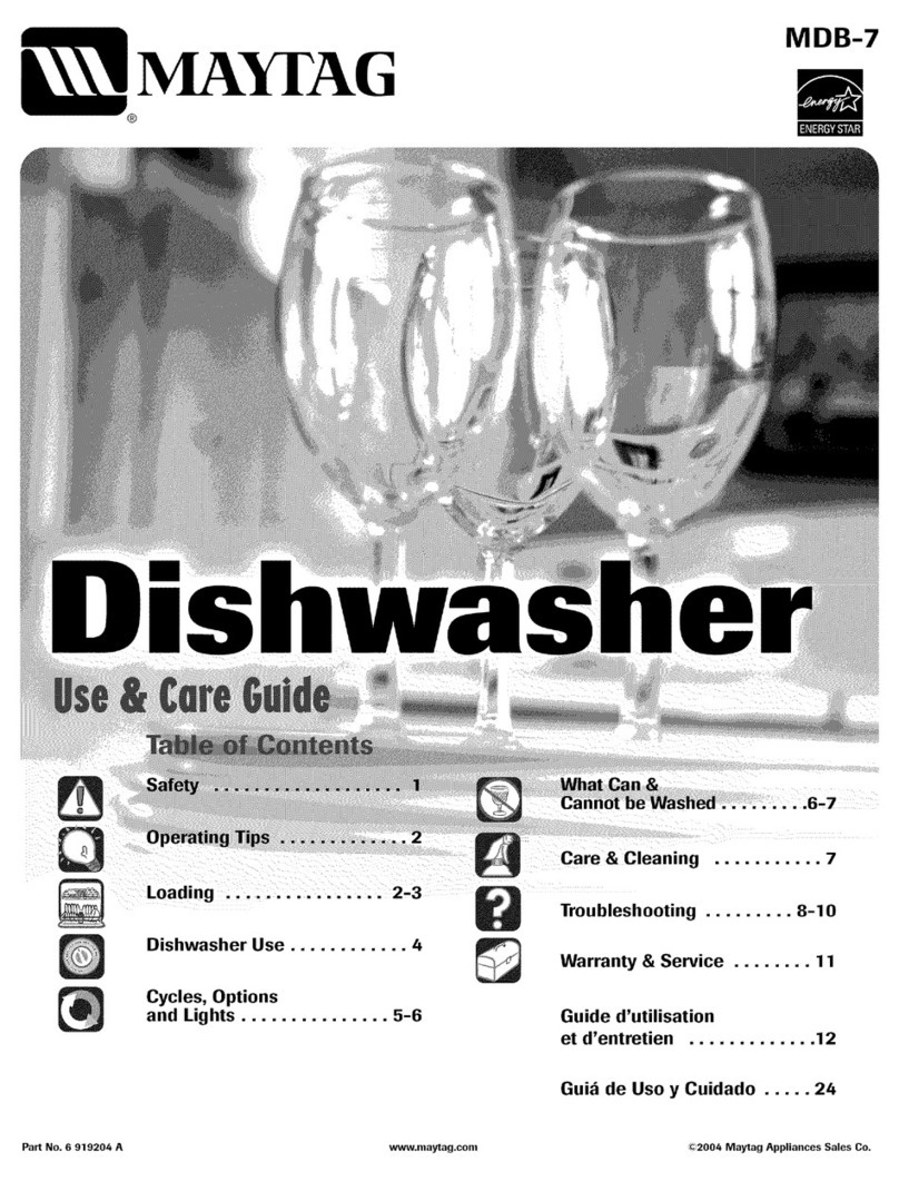 Maytag MDB-7 User manual
