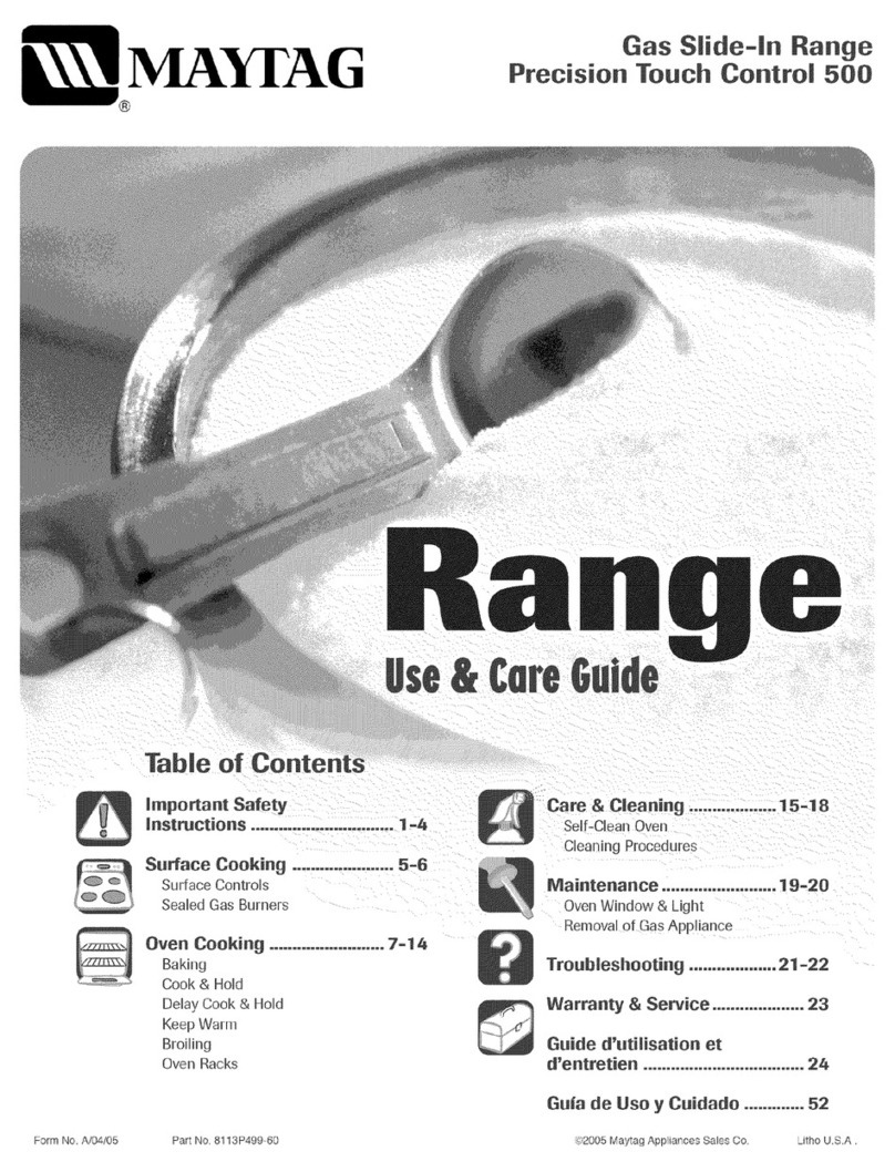 Maytag MGS5752BDB User manual