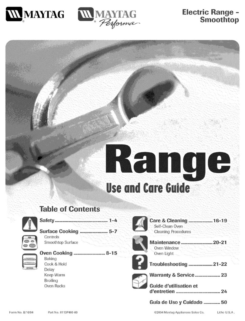 Maytag MER5751AAW Use and care guide