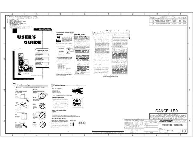 Maytag MD6000 user guide