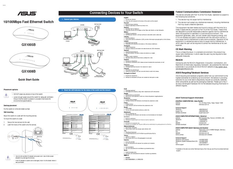 Asus GX1005B User manual