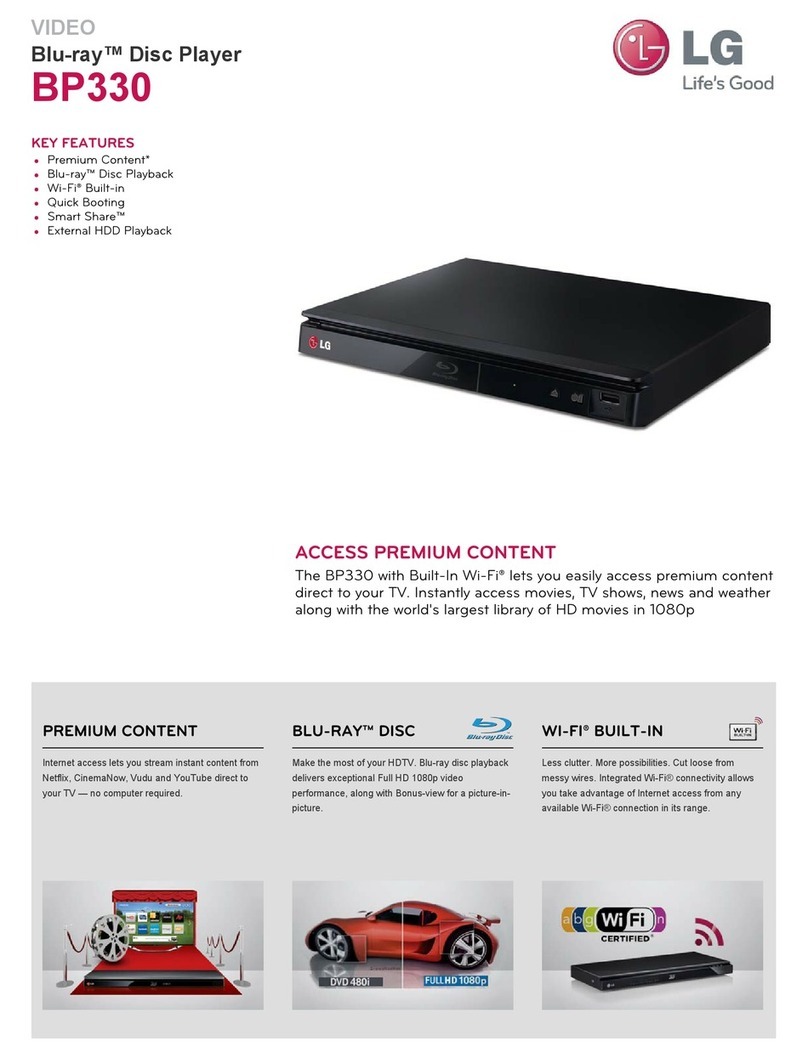 LG BP330 User manual
