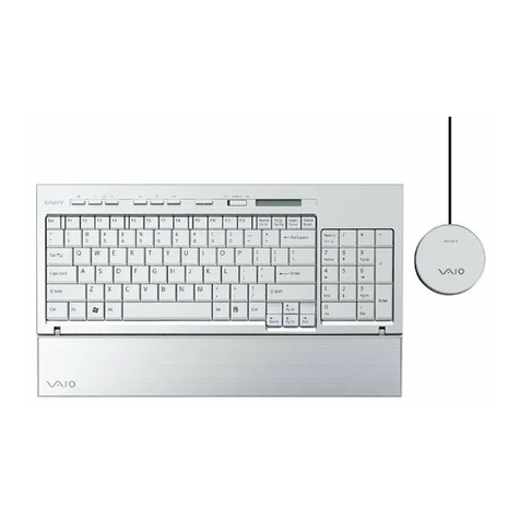 Sony VGPWKB5 - VAIO Wireless Keyboard User manual Sony VGPWKB5 - VAIO Wireless Keyboard User manual