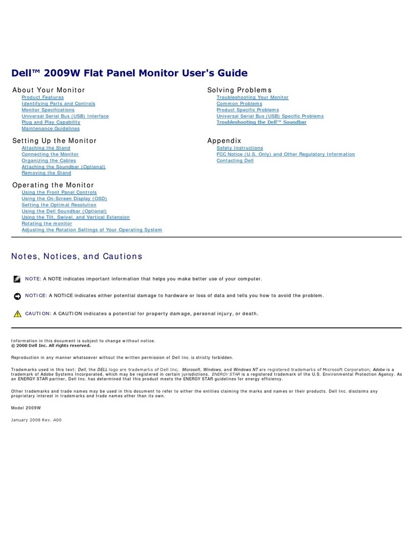 Dell 2009WFP User manual