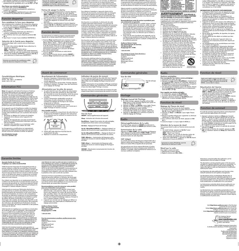 RCA RC207 User manual