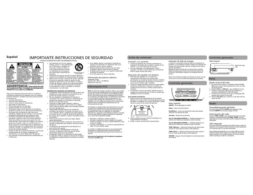 RCA RC207 User manual