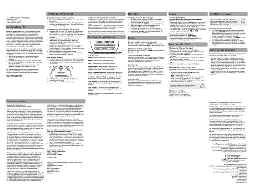 RCA RC205 User manual