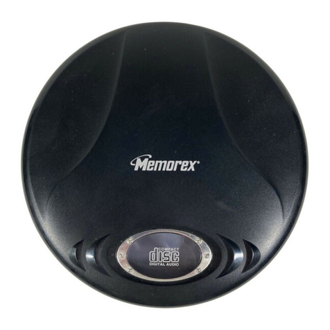 Memorex MD6451BLK - Personal CD Player User manual Memorex MD6451BLK - Personal CD Player User manual