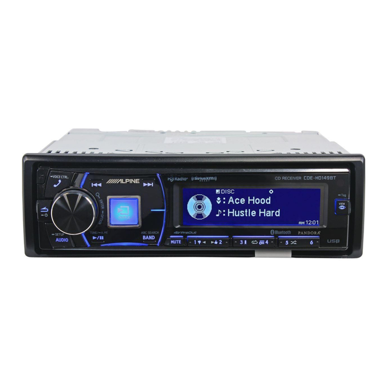 Alpine CDE-HD149BT User manual