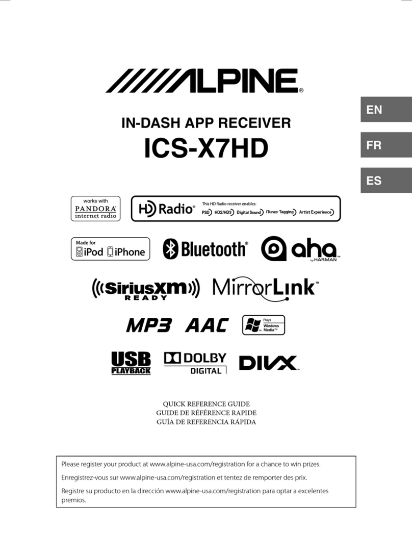 Alpine ICS-X7HD User manual