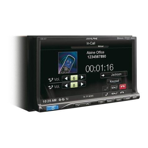 Alpine ICS-X7HD Quick reference guide