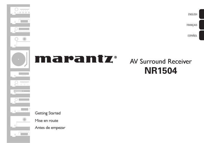 Marantz NR1504 Antes de empezar