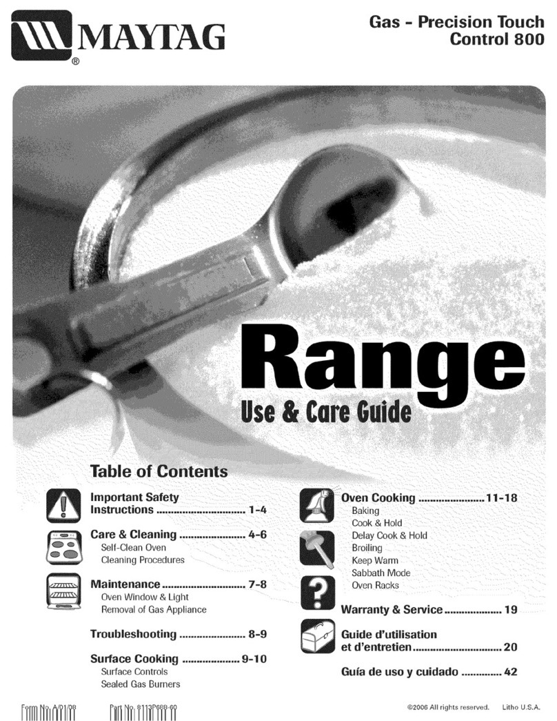 Maytag MGRH865QDS0 Use & care guide