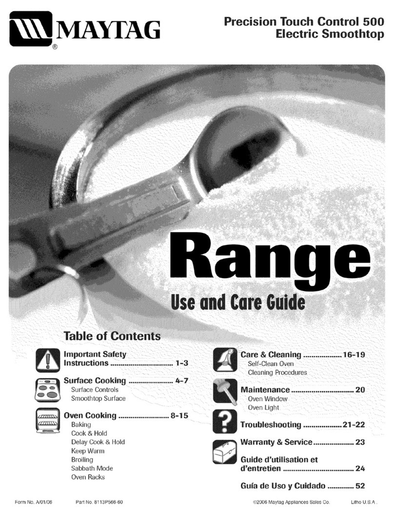 Maytag MER5875RCS User manual