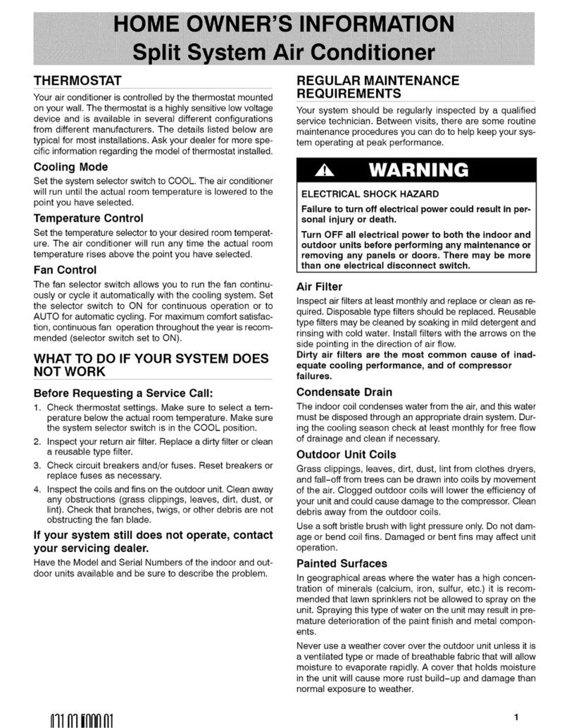 ICP C4A436GKD200 Owner's manual