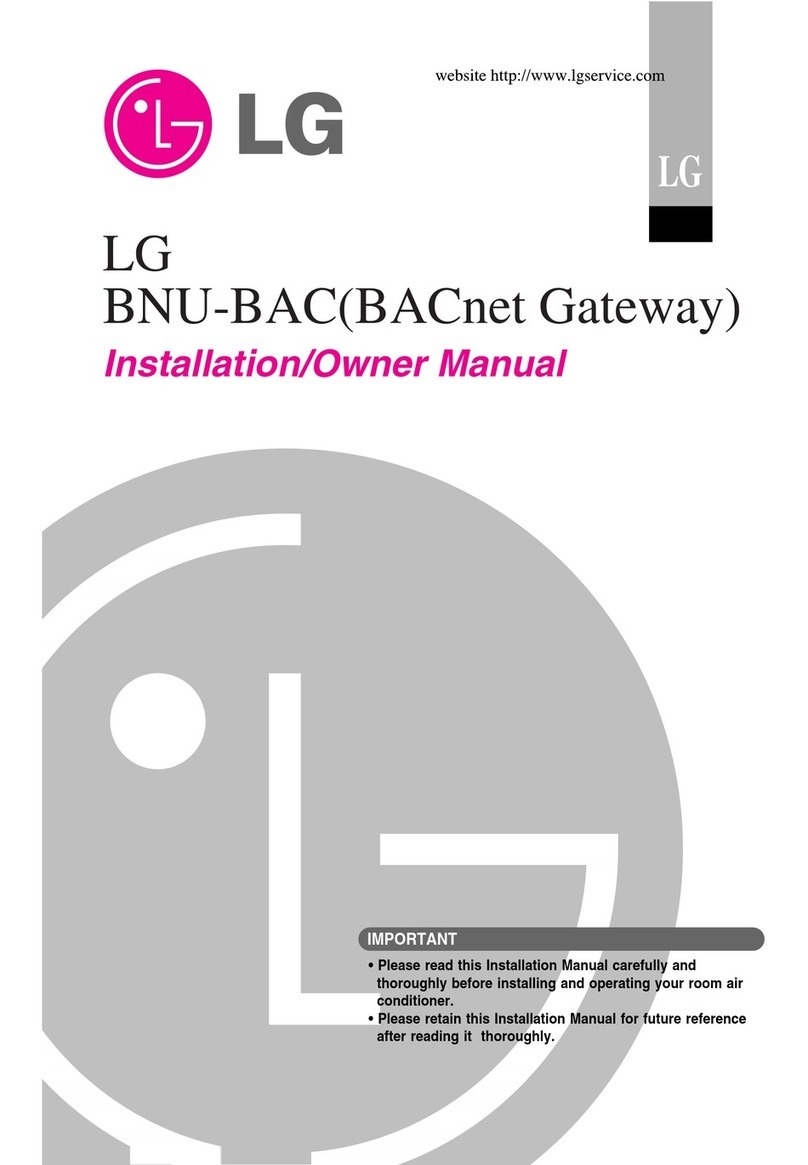 LG BNU-BAC User manual