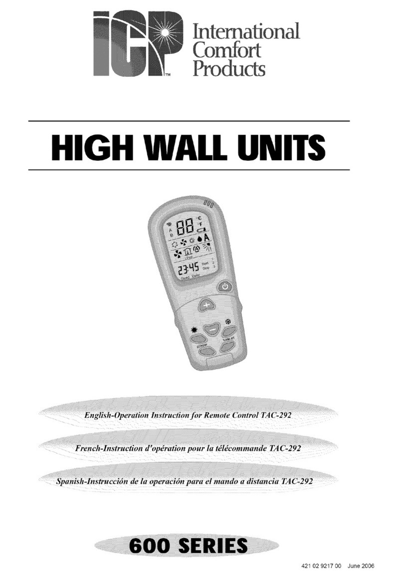ICP 600 Series TAC-292 operation instruction