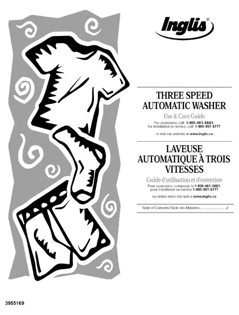Inglis 3955169 Use & care guide