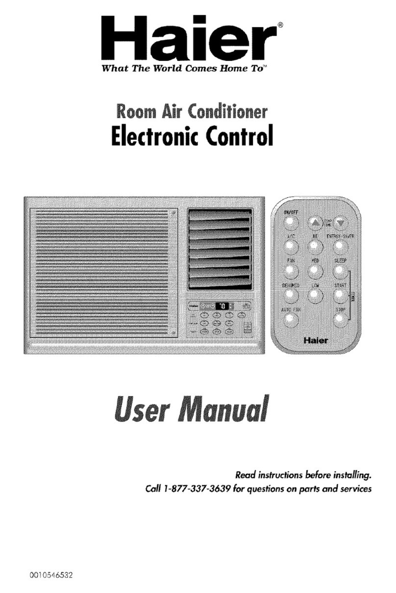 Haier HWR08XC3-T User manual Haier HWR08XC3-T User manual