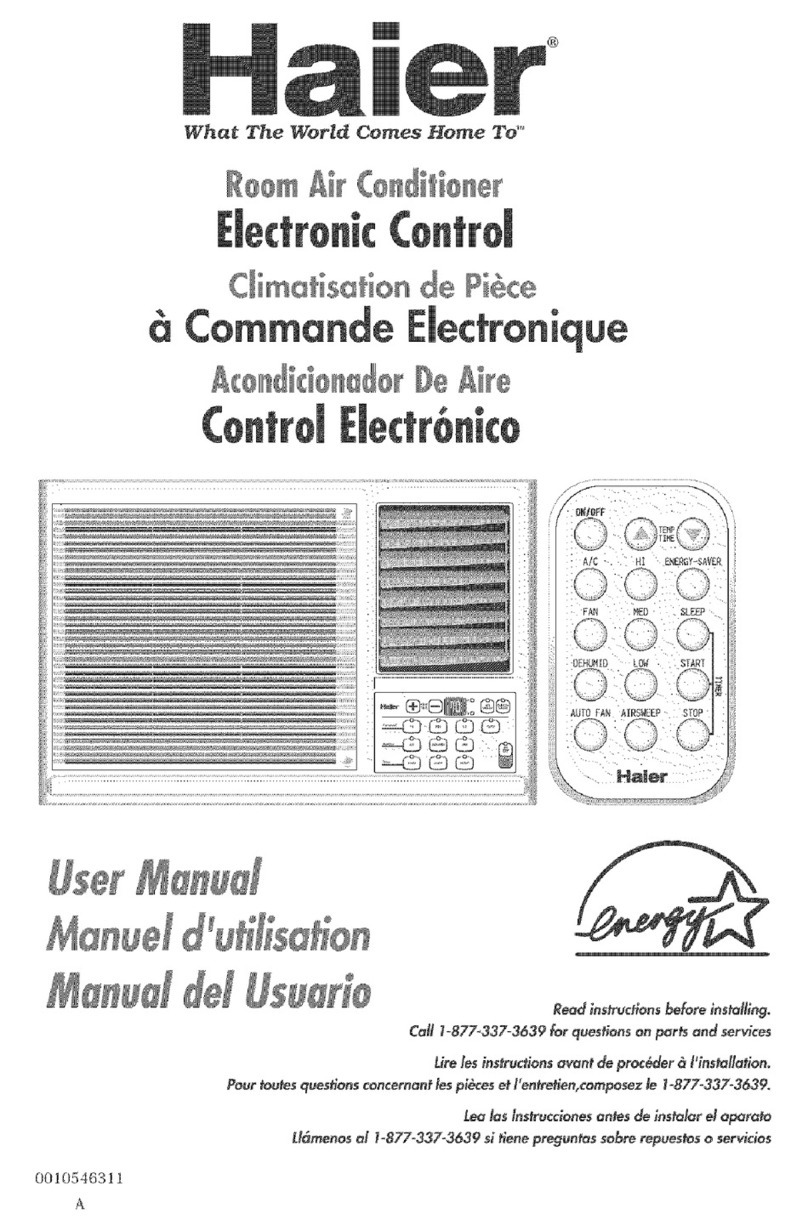Haier Room Air Conditioners User manual
