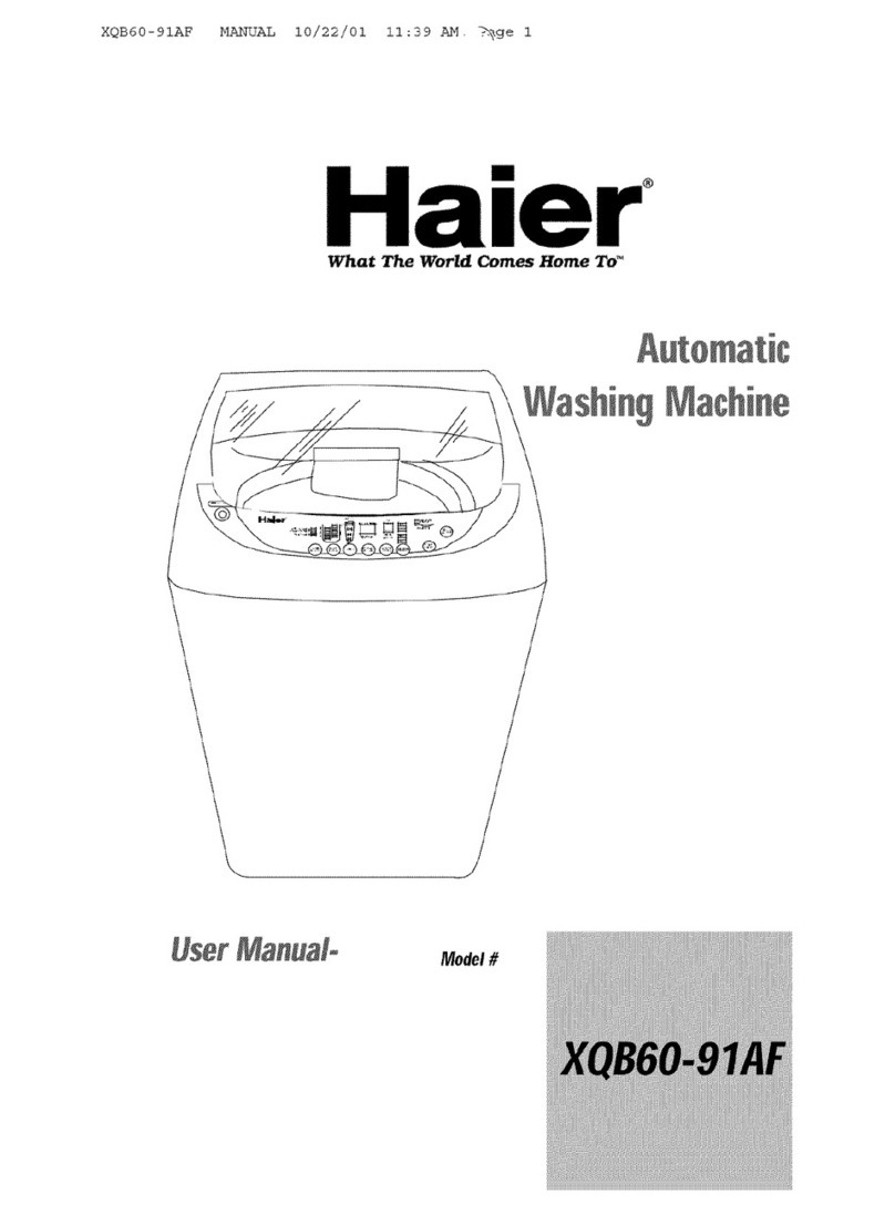 Haier XQB60-91AF user manual
