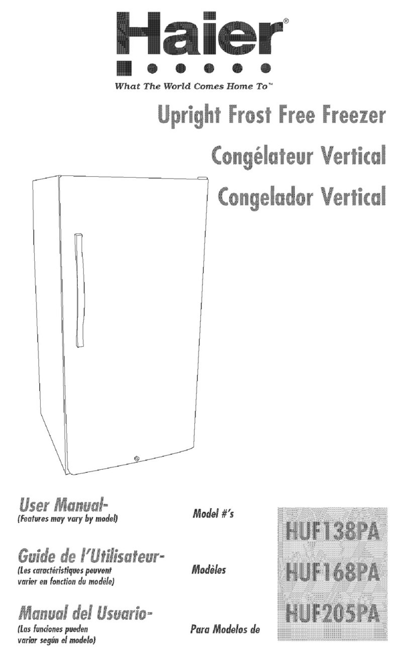 Haier HUF138PA - ANNEXE 181 User manual