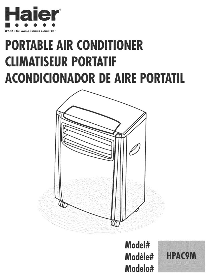 Haier HPAC9M - Portable Air Conditioner User manual