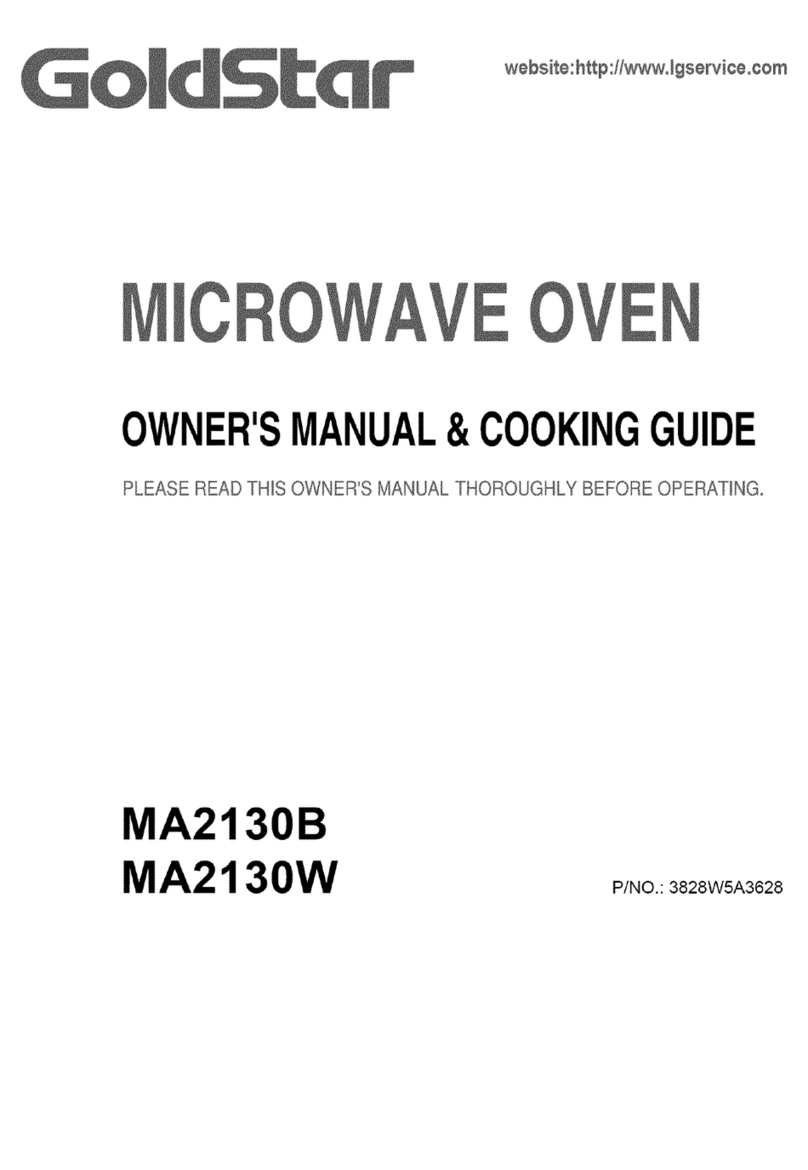 Goldstar MA2130B Owner's manual & cooking guide