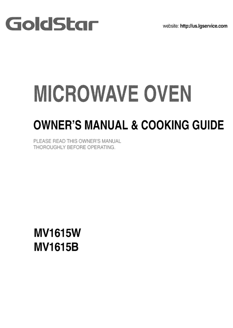 Goldstar MV1615W Owner's manual & cooking guide