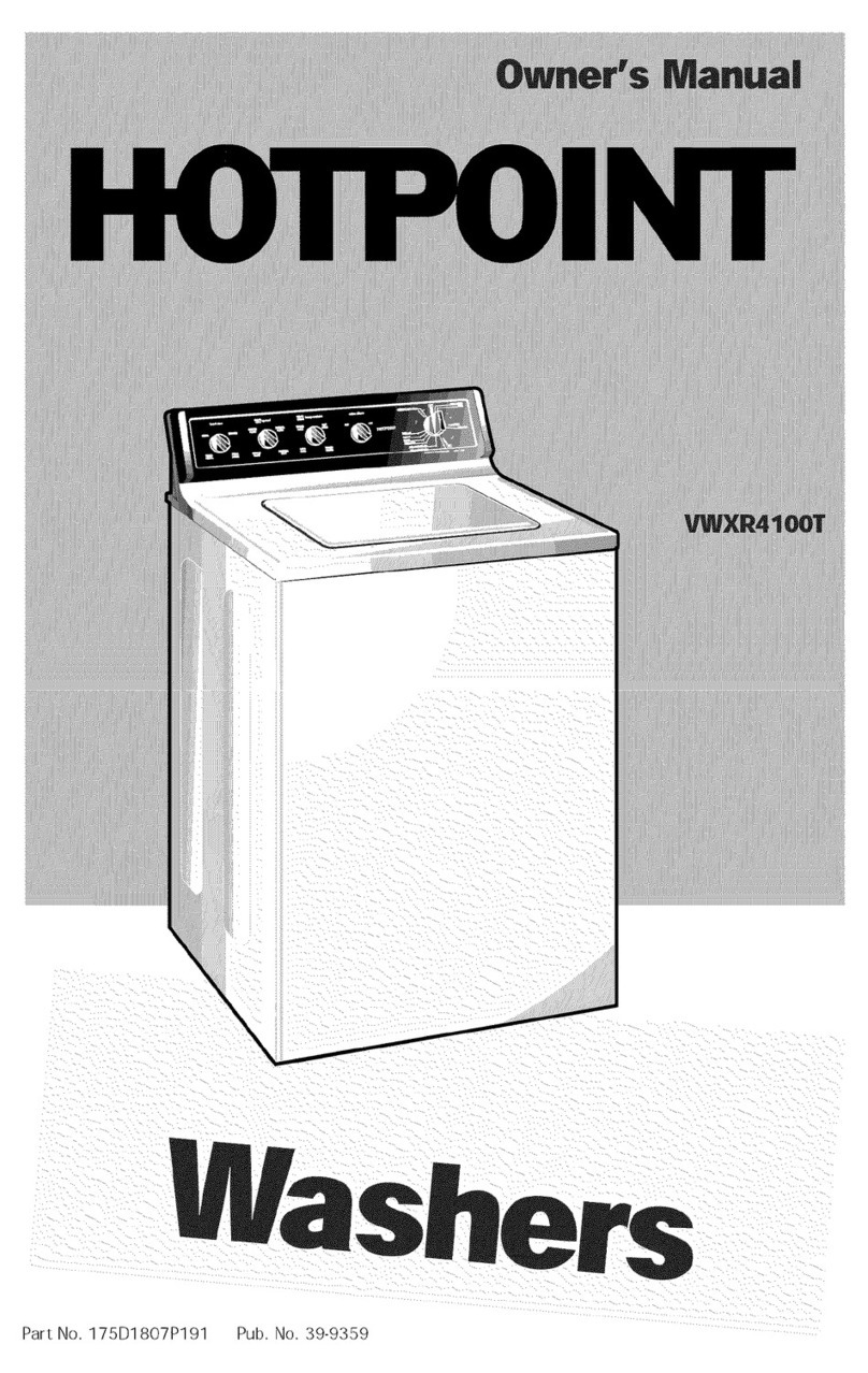Hotpoint VWXR4100T User manual Hotpoint VWXR4100T User manual