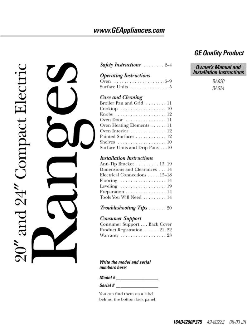 GE RA620 and Operating instructions GE RA620 and Operating instructions