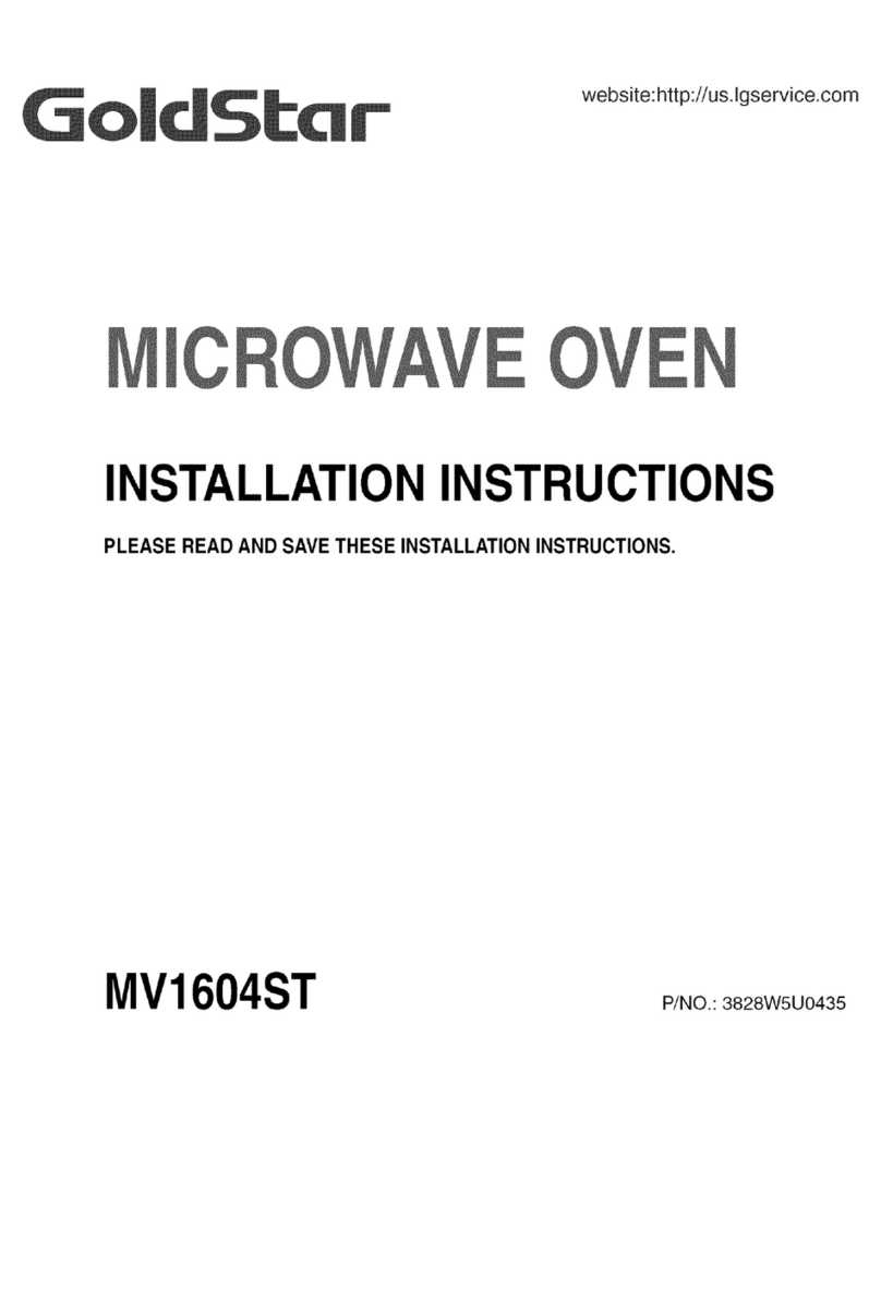 Goldstar MV1604ST installation instructions