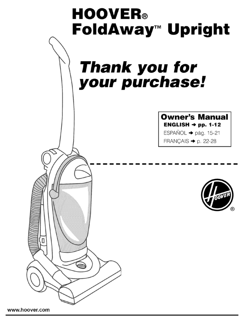 Hoover FoldAway owner's manual