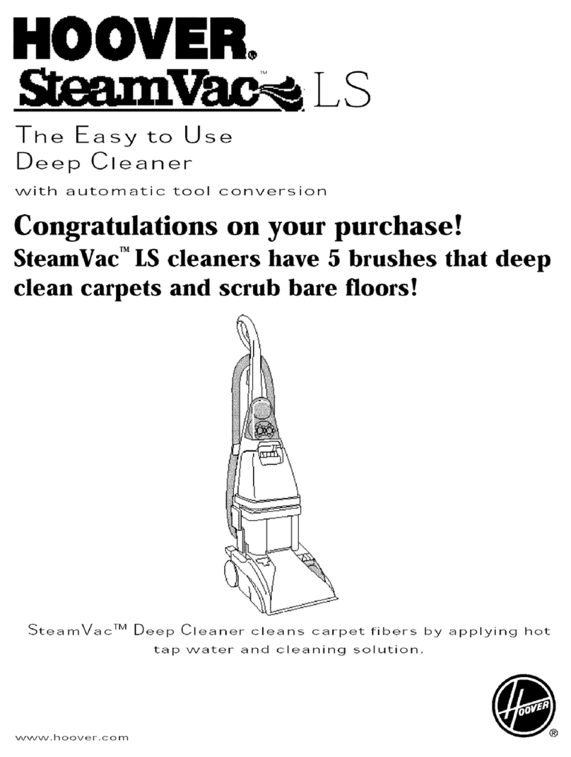 Hoover SteamVac LS User manual