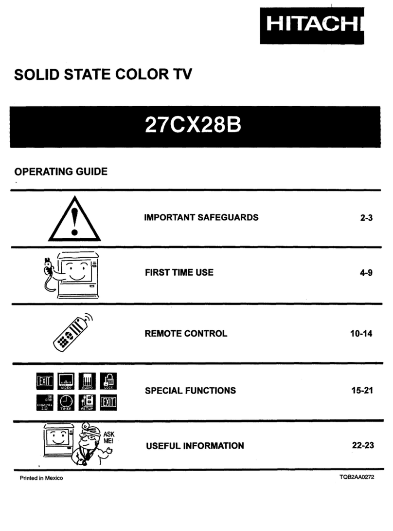 Hitachi 27CX28B User manual