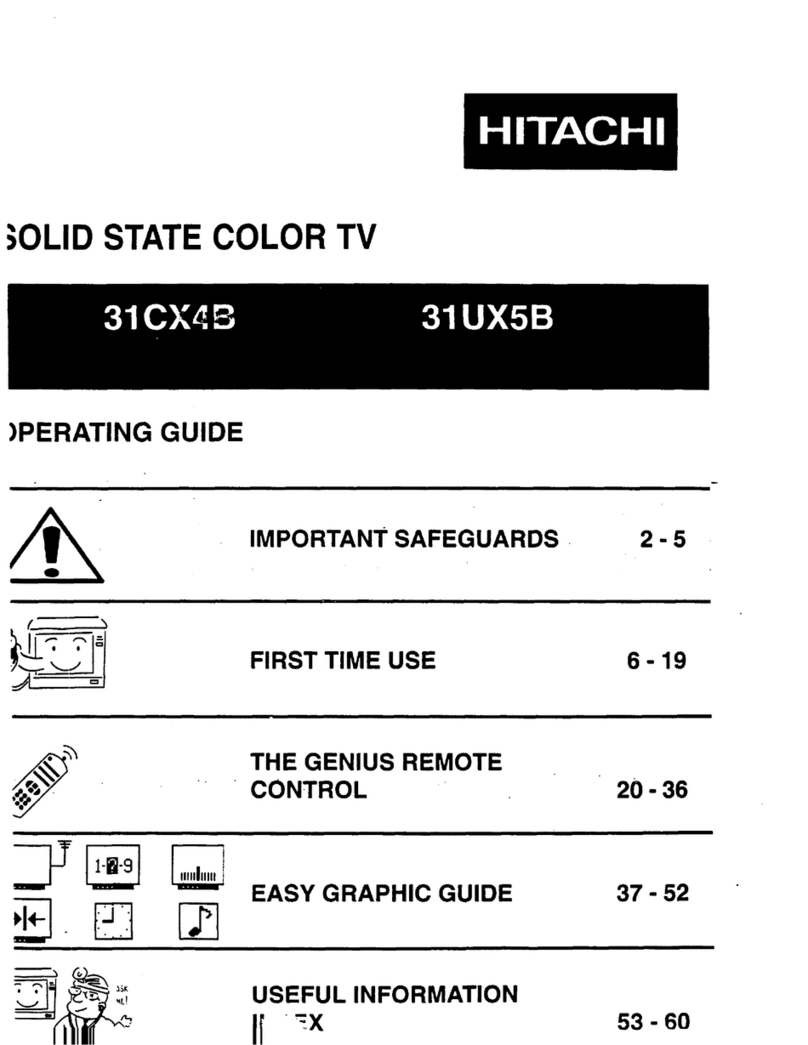 Hitachi 31CX4B, 31UX5B User manual